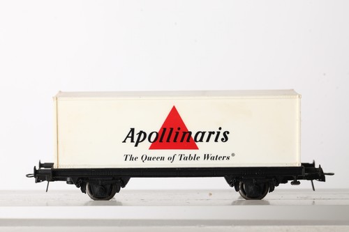 Roco H0 Containerwagen weiß  Apollinaris  (335067) 5955 | Zustand: Gebraucht