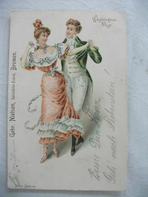 AK, Werbung, Gebr. Nielsen, Reisstärke-Fabrik, Bremen, gel. 1903 - Bild 1 von 2