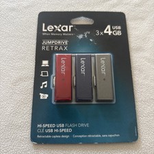 Lexar 3x4gb Hi Speed Usb Flash drive 