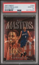 1997 FINEST W/COATING #264 ROD STRICKLAND PSA 10