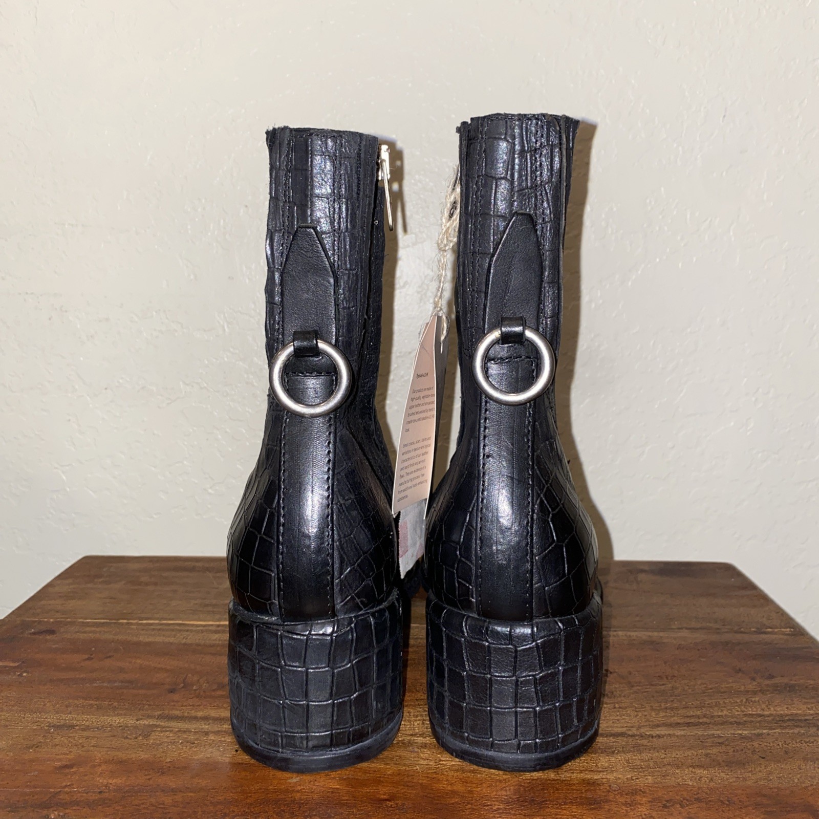 A.S. 98 Dream State Ankle Black Leather Boots 8 image 7