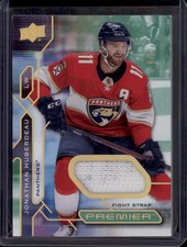 2021-22 Premier Jonathan Huberdeau Fight Strap Patch SSP /5