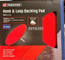 Parkside Hook & Loop Backing Pad – M14 Thread, Angle Grinder & Drill Compatible