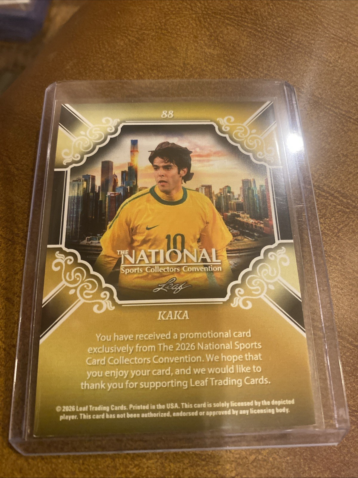 2026 Leaf The National Kaka Silver /99 view 3