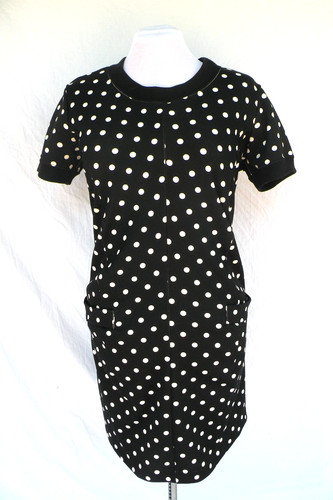 Junya Watanabe, Junya Watanabe Comme Des Garcons polkadot dress JPN3 Vintage Rubbery