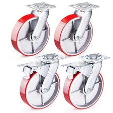 200mm Castor Wheels 4 x GBL Heavy Duty 1520KG Trolley Wheel 8'' New Uk Free Ship