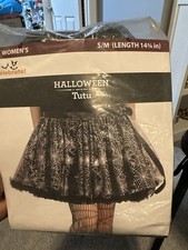 Halloween Costume Woman Spider Web Tutu New Adult