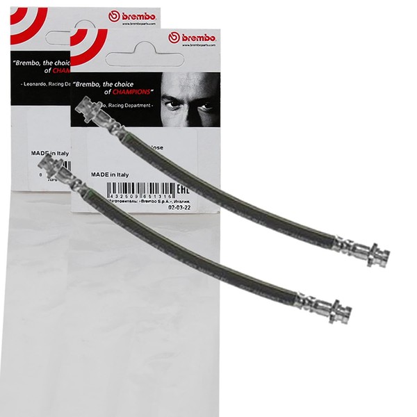 2X Brembo BremsschlÄUche Hinten Innen Beidseitig Passend FÜR Nissan Micra-image