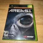 Area 51 (Microsoft Xbox, 2005) No Manual. Tested And Working.  Black Label