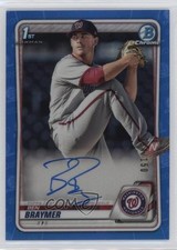 2020 Bowman Chrome Prospects Blue Refractor 34/150 Ben Braymer #CPA-BB Auto 0c2