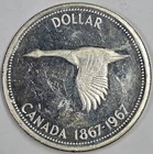 1867-1967 80% Silver Canadian Goose Dollar Coin