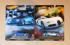Hot Wheels Car Culture - Lot of 2 - '94 Bugatti EB110 Bugatti Veyron