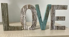 Rustic 6” Wood LOVE Letters Home/Farmhouse Decor Free Shipping