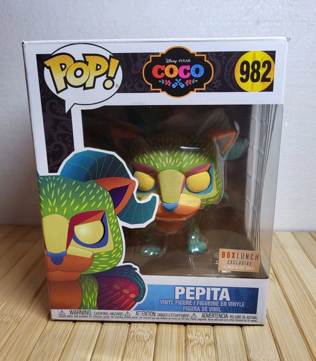 Funko Pop Disney Pixar Coco Brilla en la Oscuridad Pepita 982 GITD Caja Almuerzo Exclusivo
