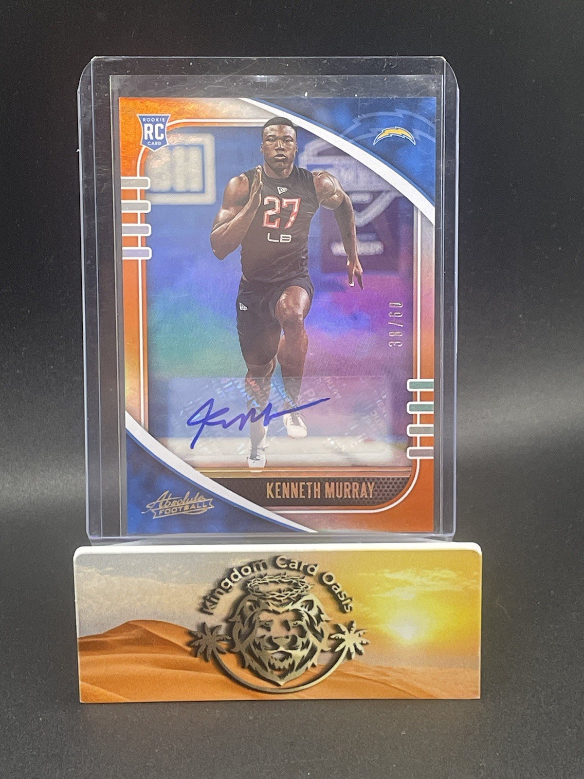 💥2020 Absolute Signatures Orange Spectrum /60 Kenneth Murray #170 Rookie Auto💥