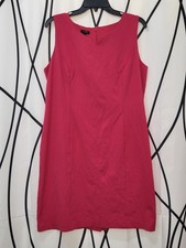 Talbots Women's Pink Classic Sleeveless Sheath Midi Dress Career Size 14 Petite