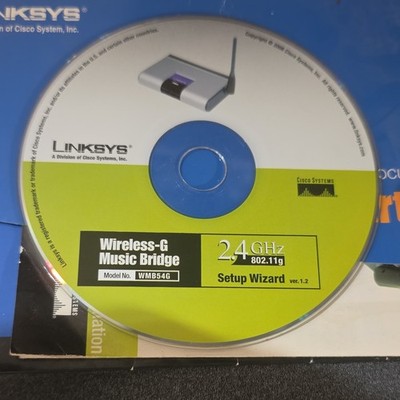 Linksys WMB54G Wireless-G Music Bridge Setup Wizard CD-ROM English