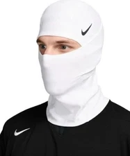 Nike Pro Hyperwarm Hood Therma Fit Unisex White Ski Mask Ships Same Day!!!