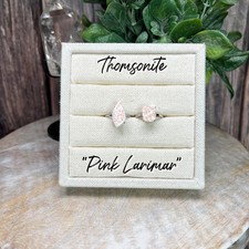 Thomsonite Ring, Thomsonite Crystal, "Pink Larimar" Ring, 925 Sterling Silver