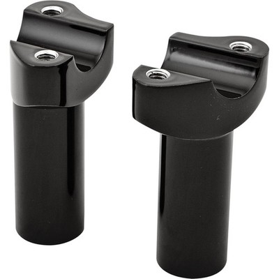 Harddrive Handlebar Risers Alum Straight Black 3.5'' 04-572