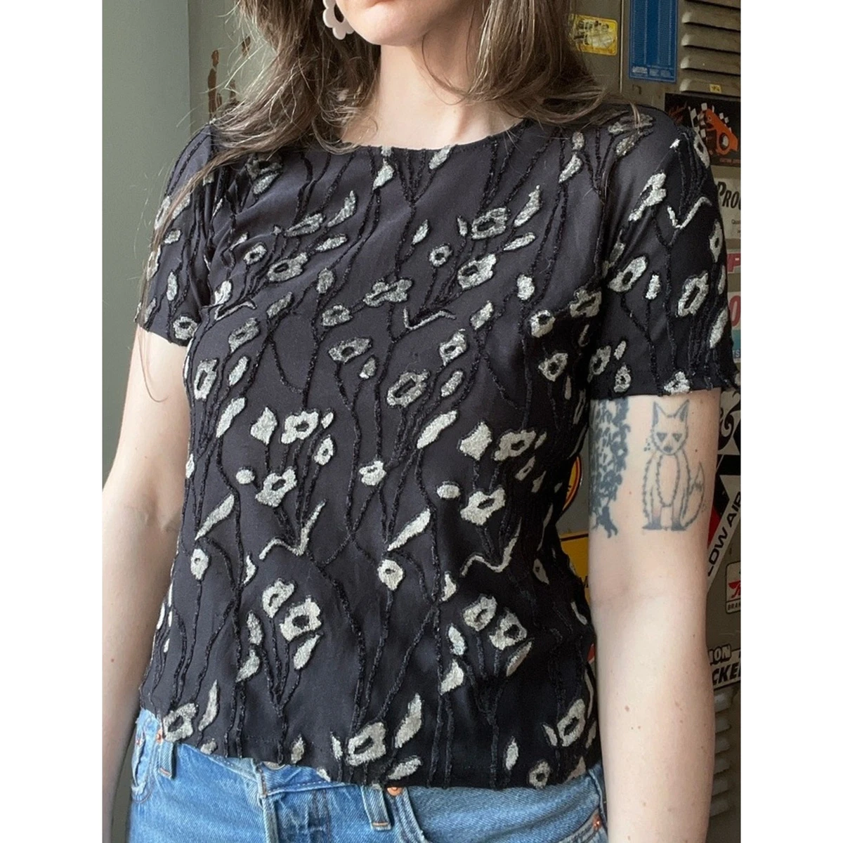 Mesh Vintage Tops for Women for sale | eBay