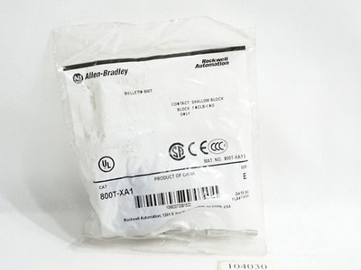 Allen-Bradley 800T-XA1 30mm Contact Block 1-NO 1-NCLB 800T PB / Neu OVP