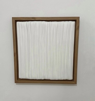 Minimalist Textured Wall Art | White 3D Abstract Canvas | Modern Handmade Decor