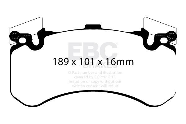 EBC DP32158C BRAKE PAD SET DISC BRAKE Front