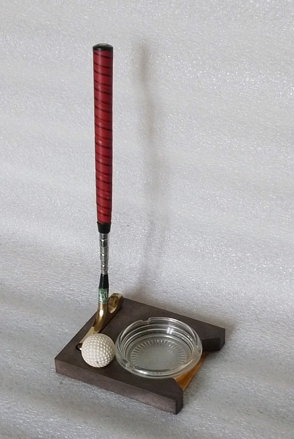mazza da golf telescopica in set con pallina e portacenere