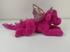 18" Pink Plush Dragon Enchanted Adopt Pet FAO Schwarz Valentines Day