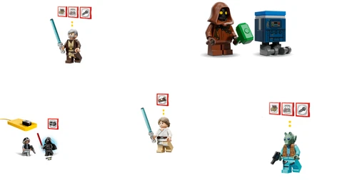 LEGO 75423 75425 75426 75427  SMART PLAY Star Wars Minifigures Only - YOU CHOOSE