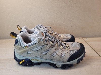 Merrell Moab Ventilator Taupe Hiking Shoes Size 10 Vibram Lace up J86612 Women's
