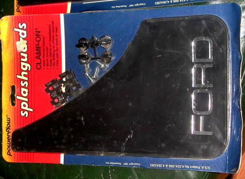 2 - Vintage PACK Powerflow Custom "FORD" Splash Guards Mud Flaps - Picture 3 of 10