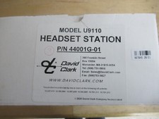David Clark 44001g-01 U9110 Digital Intercom Headset Station