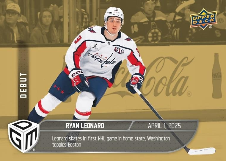 2024-25 Ryan Leonard Upper Deck Game Dated Moments Gold Limit to 100 #70