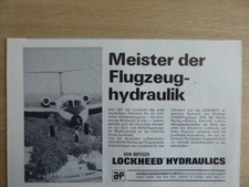 9/1967 PUB AP LOCKHEED PRECISION PRODUCTS HFB 320 HANSA JET AIRCRAFT GERMAN AD