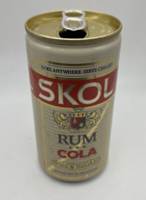 Skol Rum & Cola Empty Beer Can Vintage Soda