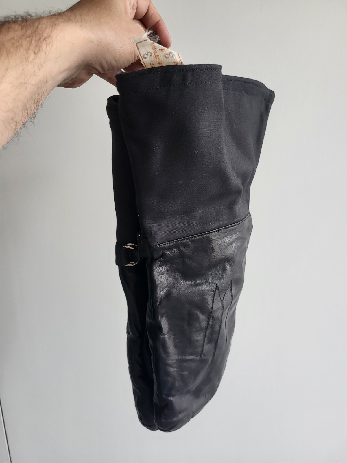  VTG  LEATHER MITTENS OF USSR PILOTS WITH FUR , NEW  !!