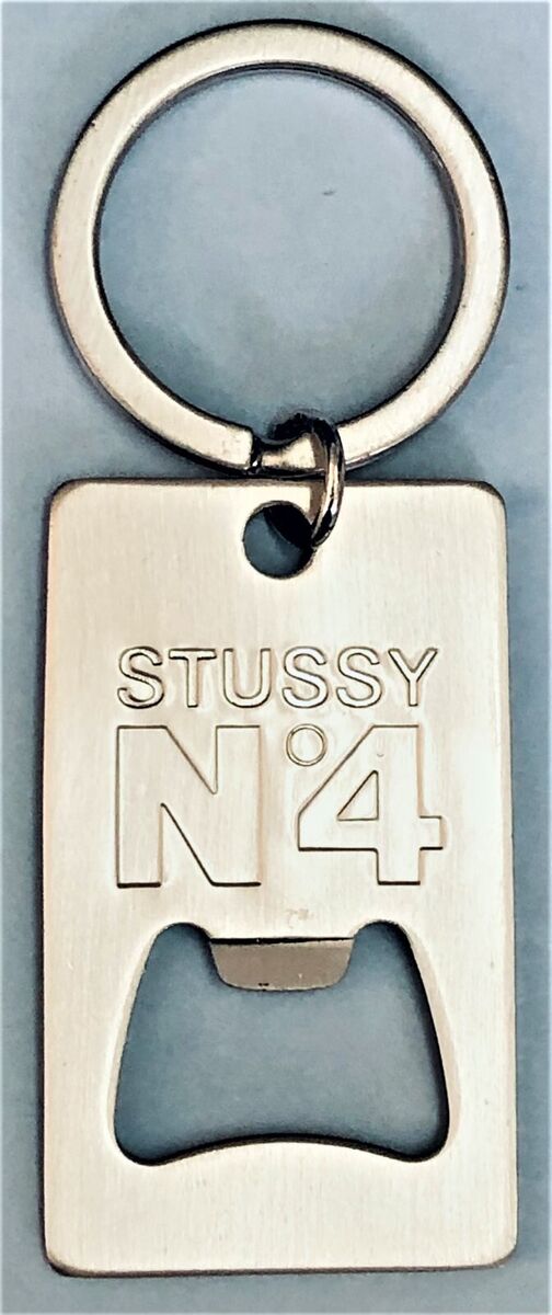 RARE! NEW STUSSY EMBOSSED LOGO N4 METAL BOTTLE OPNER RARE! NEW STUSSY EMBOSSED LOGO N4 METAL BOTTLE OPNER