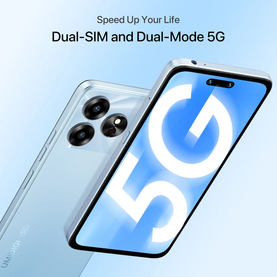UMIDIGI G6 5G 12GB RAM 128GB 6.57" Dual SIM 50MP NFC Smartphone Global Europa - Immagine 3 di 4