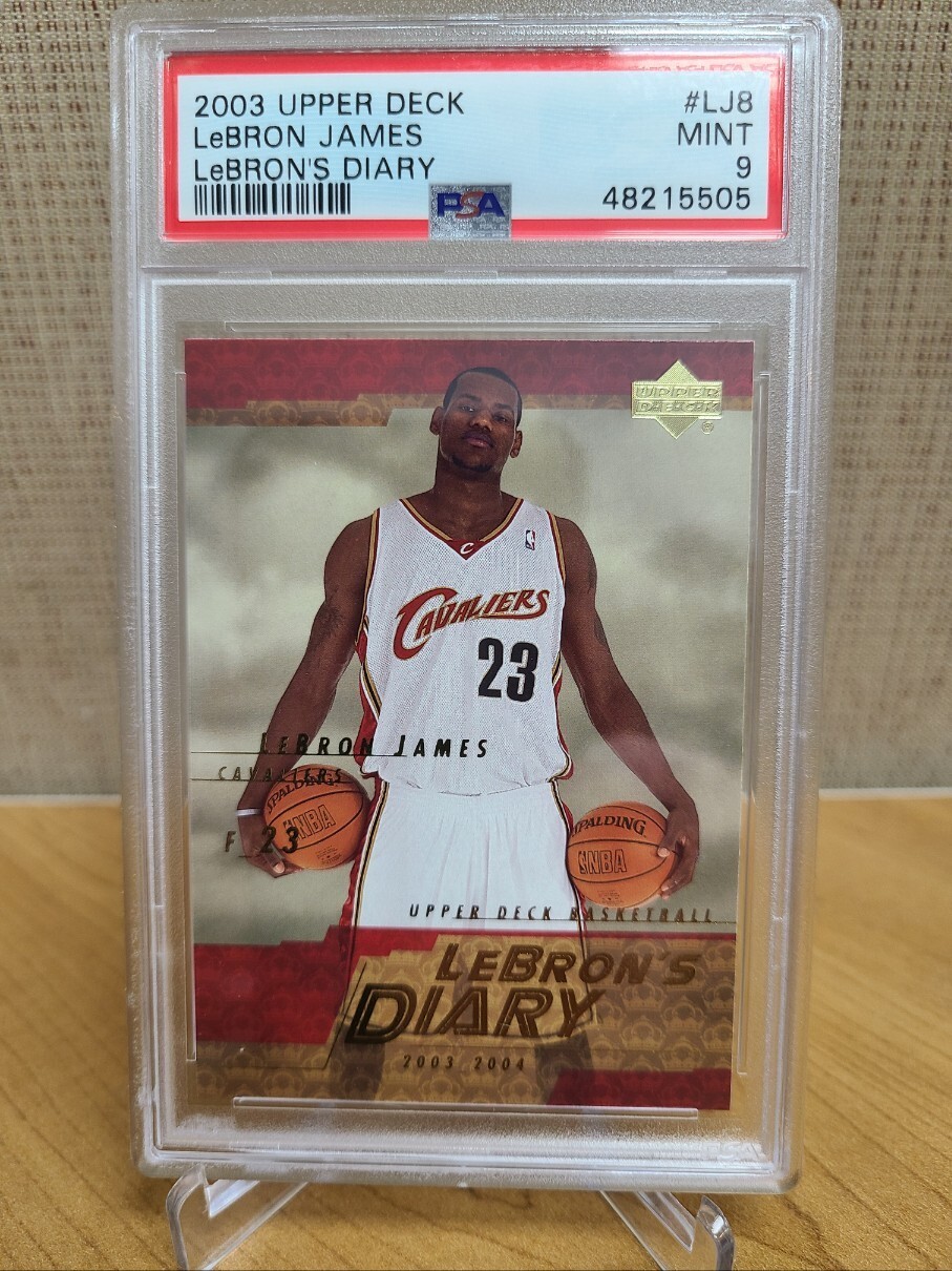 2003 Upper Deck LeBron James RC - LeBron's Diary Rookie #LJ8 PSA 9 MINT
