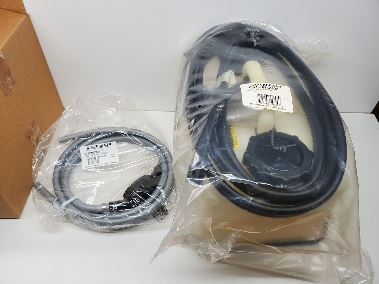 New Mercury Marine Boat Oil Tank & Fuel Line Single Rigging Kit OEM