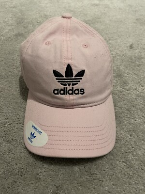 Adidas Pink Trefoil Baseball Cap Hat Logos Casual Colorful