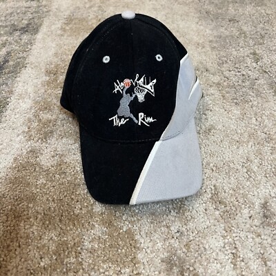 VTG Men s Above The Rim Raise Your Game Black Gray Basketball Adjustable Hat