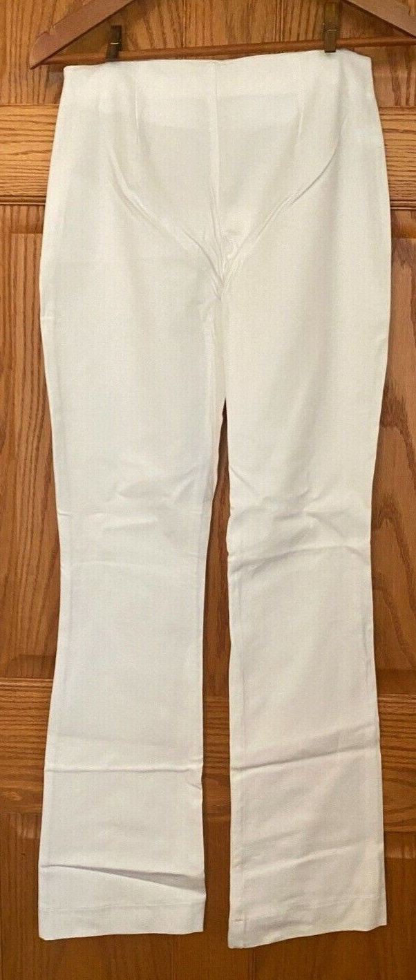 BOSTON PROPER WOMENS WHITE BOOT CUT DRESS PANTS eBay