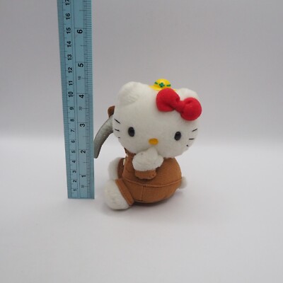 Hello Kitty C1009 Sanrio wooden pickaxe Mining Kurobe JUNK PLush