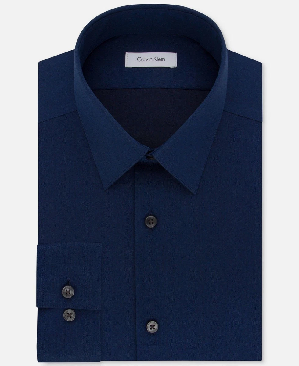 Calvin klein navy blue cheap shirt