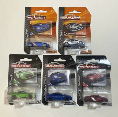Majorette 1:64 Nissan GT-R Ford Fiesta RS WRC Rally Renault Alpine DeZir ZAP