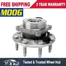 4WD MOOG Front Wheel Bearing and Hub For Chevy Silverado GMC Sierra 2500 HD 8Lug