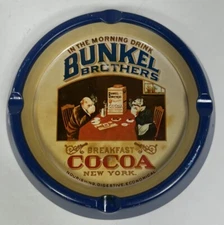Vtg Bunkel Brothers Morning Breakfast Cocoa New York Lrg Ashtray